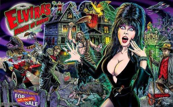 Elvira's House of Horrors (Premium/LE) backglass
